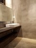 Modern home with Bath Room, Wood Counter, Concrete Floor, Vessel Sink, Ceiling Lighting, Recessed Lighting, and Concrete Wall. Master Bath Vanity Photo 12 of Santa Fe East Side Home