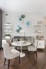 Modern home with Dining Room, Chair, Table, Shelves, Storage, Bar, Bench, and Medium Hardwood Floor. Dining Room Photo 2 of Battery Park City Residence