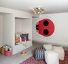 Kids playroom with Charlie Harper wallpaper. Photo 19 of Forest Residence modern home