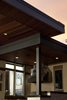 Modern home with Outdoor, Back Yard, Wood Patio, Porch, Deck, Metal Patio, Porch, Deck, Large Patio, Porch, Deck, and Concrete Patio, Porch, Deck. Detail of overlapping roofs. Photo 3 of Hudson Patio