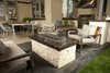 Modern home with Outdoor, Back Yard, Stone Patio, Porch, Deck, Concrete Patio, Porch, Deck, and Large Patio, Porch, Deck. Custom stone and concrete firepit. Photo 6 of Hudson Patio