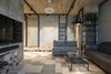Modern home with Living Room, Sofa, Ceiling Lighting, Coffee Tables, Pendant Lighting, and Ceramic Tile Floor. Living room Photo 2 of NagatinSky