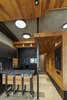Modern home with Kitchen, Cooktops, Wall Oven, Granite Counter, Ceramic Tile Floor, Ceramic Tile Backsplashe, and Ceiling Lighting. Kitchen Photo 8 of 57 Drawers