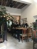 Modern home with Living Room and Corner Fireplace. Coffee Corner Photo 4 of " Rock Sparrow house" A loft with Chinese style in hutong