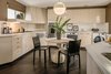 Modern home with Kitchen, Metal Cabinet, and Dark Hardwood Floor. Kitchen Photo 6 of The Clarke Residence