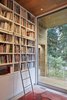 Modern home with Porcelain Tile Floor and Bookcase. Library Photo 11 of The TORO House
