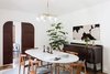 Modern home with Dining Room, Medium Hardwood Floor, Chair, Table, Ceiling Lighting, Bar, and Storage. Dining room Photo 20 of Dundee Residence
