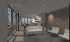 Modern home with Living Room, Sofa, Chair, Coffee Tables, Ceiling Lighting, and Vinyl Floor. Rendering of Great Room Photo 7 of T32 North Park Home