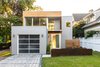 Modern home with Outdoor, Walkways, Pavers Patio, Porch, Deck, Hardscapes, Field, Metal Patio, Porch, Deck, Landscape Lighting, Small Patio, Porch, Deck, Large Patio, Porch, Deck, Trees, Grass, Raised Planters, Retaining Fences, Wall, Horizontal Fences, Wall, Wood Patio, Porch, Deck, Metal Fences, Wall, Concrete Patio, Porch, Deck, Decking Patio, Porch, Deck, Front Yard, and Gardens. East Elevation Photo 4 of Spa Creek House