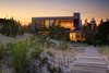 Modern home with Exterior and House. View from beach Photo of Shore House