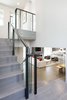 Modern home with Staircase, Metal Tread, Wood Tread, Metal Railing, and Glass Railing. Stairs Photo 4 of Historic Francis House