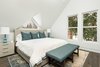 Modern home with Bedroom, Accent Lighting, Bed, Bench, Dark Hardwood Floor, and Night Stands. Guest Bedroom Photo 20 of Historic Hallam