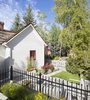 Modern home with Outdoor. Front veranda with historic window Photo 12 of The Artisan Cabin