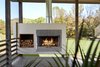 Screen Porch with suspended fireplace Photo 13 of Caney Fork Cabin modern home