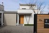 Modern home with Doors, Wood, Exterior, and Swing Door Type. New gate and view to the new entrance Photo 13 of Extension of a house in Geneva