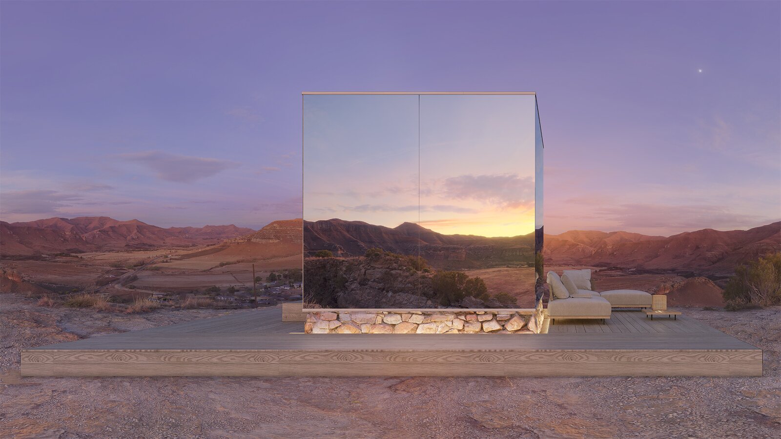 Photo 4 of 8 in The firstever mobile mirror house by ÖÖD is now