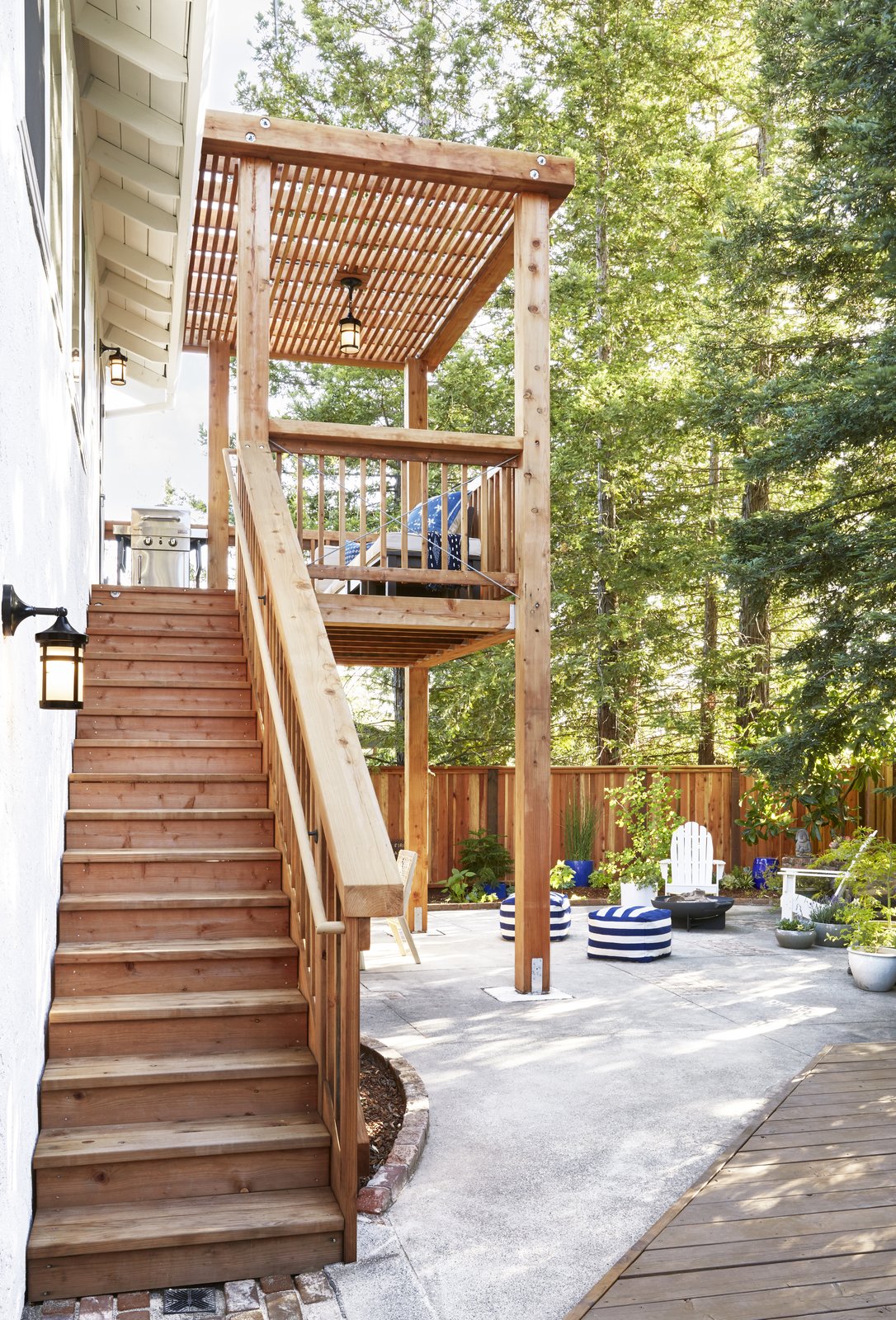 Modern Redwood Pergola - Dwell