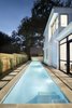 An axial view to the lap pool featuring a honed finish local limestone coping
www.clarkrichardson.com Photo 2 of Central Austin Residence modern home