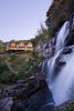 That view. Photo 4 of Contemporary Timber Frame Home Overlooking Twin Waterfalls modern home
