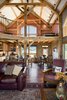 Modern home with Living Room. Timber framing allows for open floor plans, flexible design aesthetic, energy efficiency, and durability. Photo 9 of Crested Butte Vacation Home