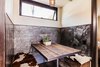 Modern home with Dining Room, Bench, and Table. Dining Nook with Reclaimed Woods and Steel Photo 6 of Reclaimed Malibu Modern