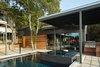 Modern home with Shed & Studio, Living Space Room Type, and Den Room Type. Via Media Residence by Matt Fajkus Architecture | Photo by Leonid Furmansky Photo 2 of Via Media Residence
