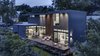 Modern home with Exterior, Metal Roof Material, Wood Siding Material, Stucco Siding Material, Flat RoofLine, House Building Type, and Metal Siding Material. Add/Subtract House by Matt Fajkus Architecture | Photo by Charles Davis Smith Photo 3 of Add/Subtract House