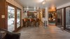 View from sitting area to kitchen Photo of Ron Molen Revival modern home