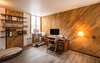 Office with original cedar wood accent wall Photo 19 of Ron Molen Revival modern home