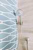 Modern home with Bath Room, Marble Wall, Stone Tile Wall, and Mosaic Tile Wall. With a little one on the way, a handheld is a necessity to making bath time easier. Photo 3 of Catching Waves In San Francisco