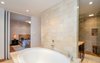 Modern home with Bedroom, Medium Hardwood Floor, Dresser, Night Stands, Chair, Bed, and Recessed Lighting. Master Bed/Bath Photo 7 of Town & Country