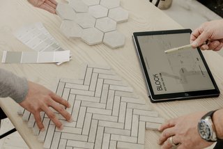 Clients who use Block select from an established material palette for their bathroom renovations, which helps reduce costs.