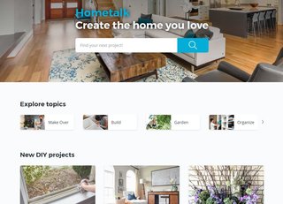 Hometalk's online platform is a mixture of Youtube, Pinterest, and Houzz for the DIY-er.