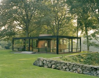 Philip Johnson's Glass House is in fact one building out of 14 that sit on the 49-acre property, each with their own approach to structure, geometry, siting, and proportion.