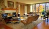 The Living Room glows with the fall colors. Knoll and Herman Miller furniture. Photo 10 of Phelps Residence modern home