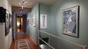 Gallery and stair to lower level. Photo 14 of Phelps Residence modern home