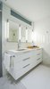 Custom Designed (by Boudreaux Design Studio) Master Vanity with Clerestory Windows Photo 5 of Roney Palace Modern Remodel modern home