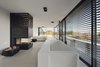 Master bedroom with the tube and fireplace Photo 17 of 33 modern home