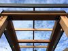 Modern home with Outdoor, Back Yard, Hardscapes, and Wood Patio, Porch, Deck. Cedar Pergola top detail, looking up Photo 5 of Port Moody Makeover