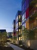 West facade garden pathway at dusk Photo 3 of In Living Color modern home
