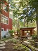 The meditation hut set in the garden designed by Julie Moir Messervy Design Studio (JMMDS). Photo 3 of Sustainable Urban Villa modern home
