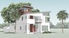 Front Elevation Photo of Neo Mid-Century Modern Home Tampa modern home