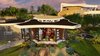 Each end of the dining landscape is bermed 1m high against the dining walls to provide geothermal protection, and attractive setting for the space. Photo 4 of Free-Standing Desert Dining Suite modern home
