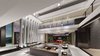Modern home with Living Room. View to formal Living & Dining rooms, with big window wall out to back patio. Photo 12 of New contemporary home design in Arizona