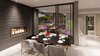 Modern home with Dining Room. Kitchen/Breakfast dining and outdoor dining. Photo 16 of New contemporary home design in Arizona