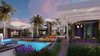 Modern home with Outdoor, Swimming Pools, Tubs, Shower, Shrubs, Raised Planters, Back Yard, Landscape Lighting, Walkways, Stone Patio, Porch, Deck, Large Patio, Porch, Deck, Desert, Pavers Patio, Porch, Deck, Tile Patio, Porch, Deck, and Large Pools, Tubs, Shower. Master suite book nook looks out to backyard pool and patio. Photo 20 of New contemporary home design in Arizona