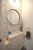 Powder Room Photo of Logan Square Home modern home
