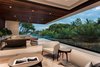 Modern home with Outdoor, Back Yard, Trees, Raised Planters, and Large Patio, Porch, Deck. Attached to the master suite is an expansive covered terrace with lots of seating and a private hot tub. Photo 10 of Palm Island Residence