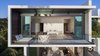 Modern home with Outdoor, Rooftop, and Stone Patio, Porch, Deck. Floor-to-ceiling pocketing sliding glass doors open up giving this master bedroom a one-of-a-kind view. A glass balcony allows for no visual obstructions. Photo 6 of Casa Ischia