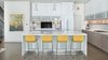 Open kitchen with bar. Photo 16 of Artistically Modern modern home